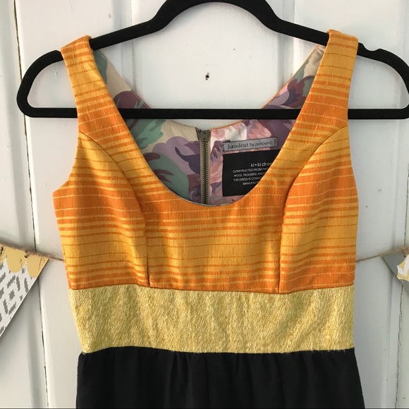 Handcut by Preloved KiKi Dress Sustainable Repurposed Fabric - Picture 3 of 6